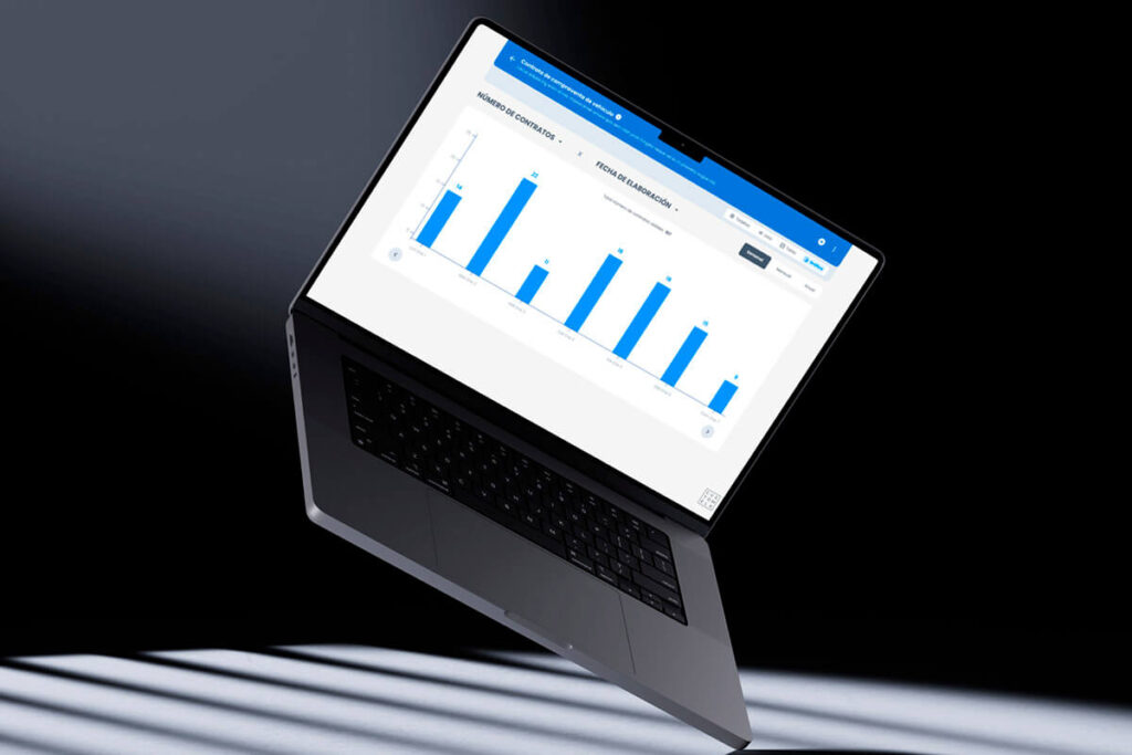 Customela Legal contract creation app UI design | Graph charts for Desktop