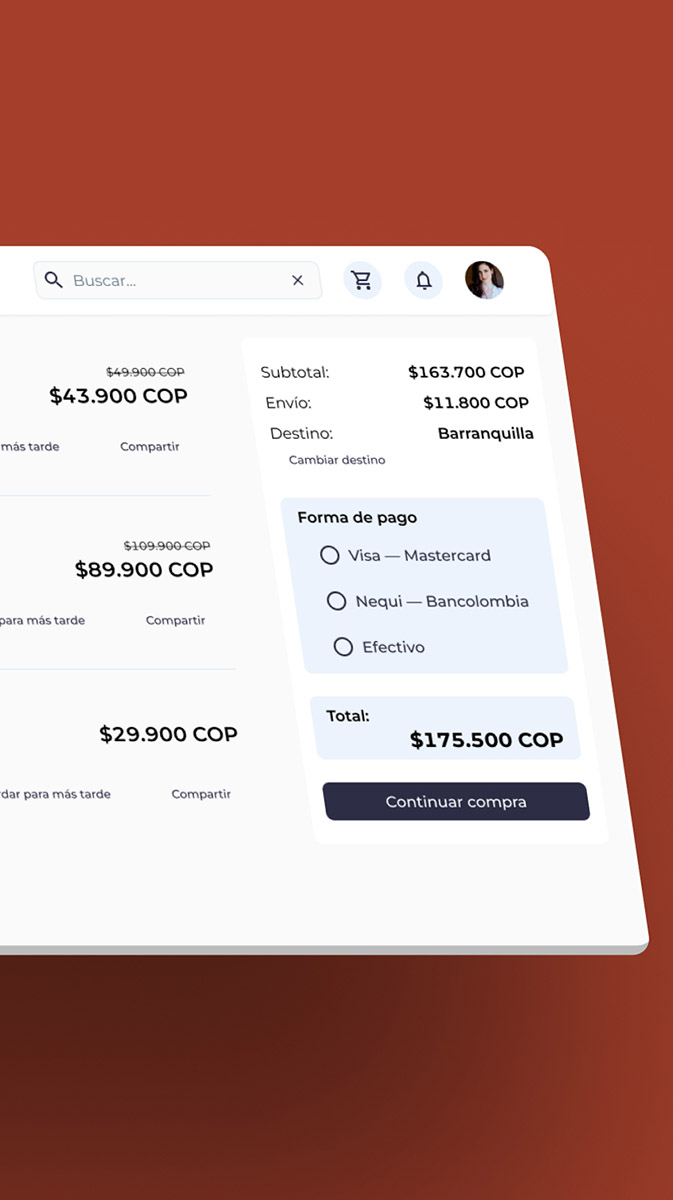 Realismagico book marketplace UI design | Checkout closeup screen for desktop